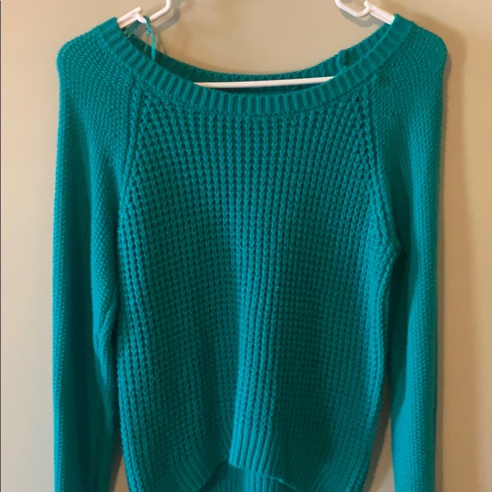 Teal sweater